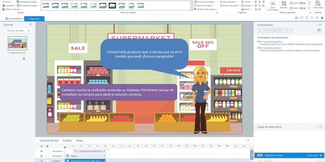 Simulación de conversación con Storyline 3